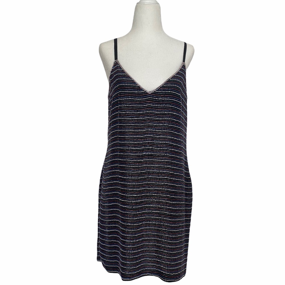 NWT- Karina Grimaldi- Colorful Beaded Mini Slip Dress